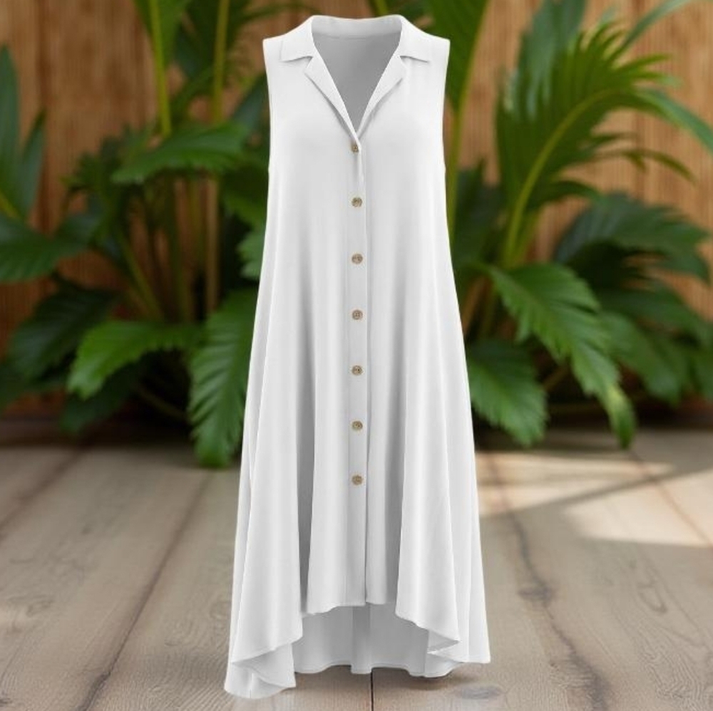 Mile Gabrielle Resortwear sheer swimsuit Coverup Dress Textured Size 1X